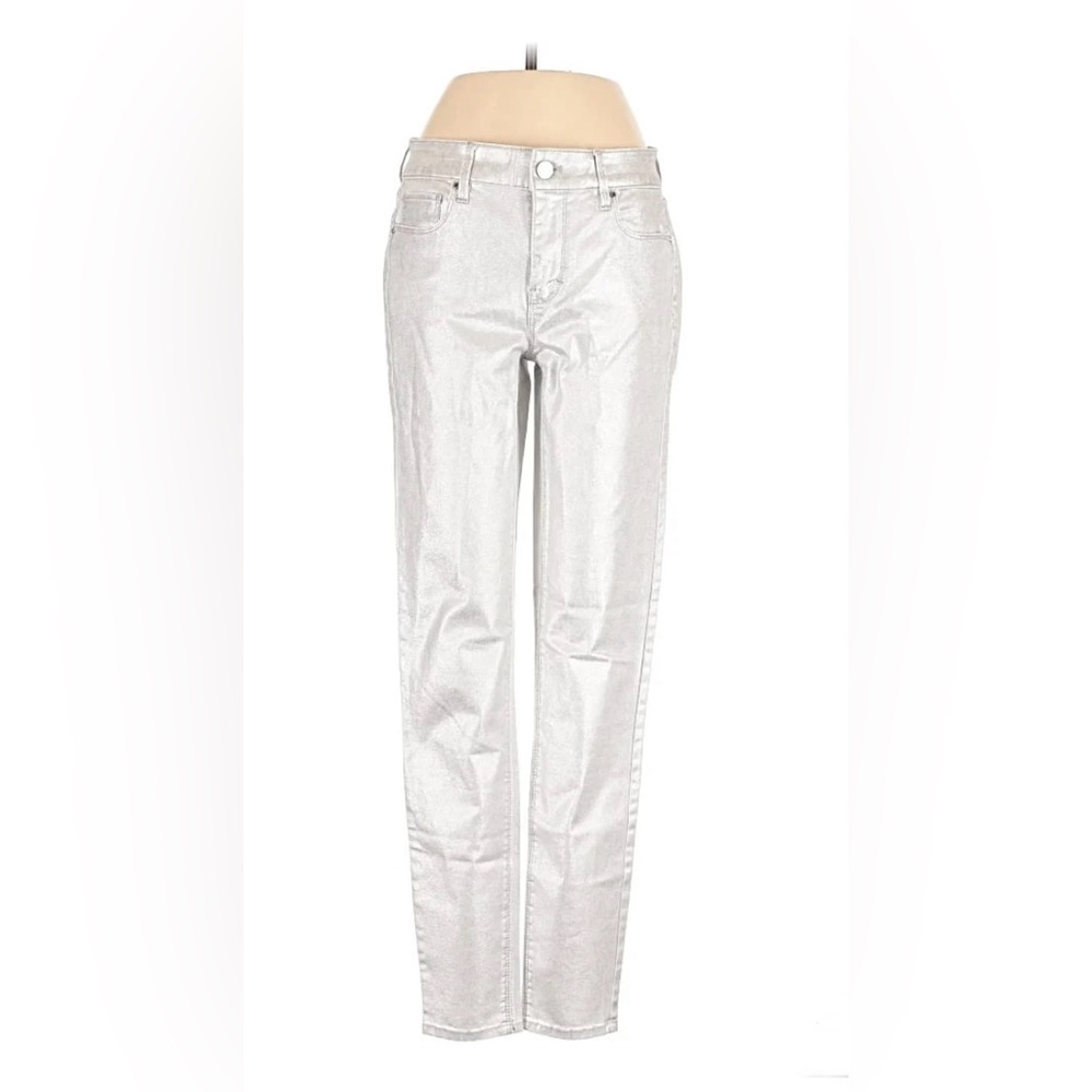 Silver Metallic Jeans - NEW!